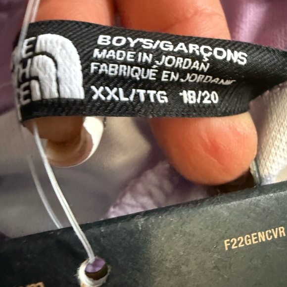 The North Face Lavender and Navy Graphic Shorts - Picture 5 of 6